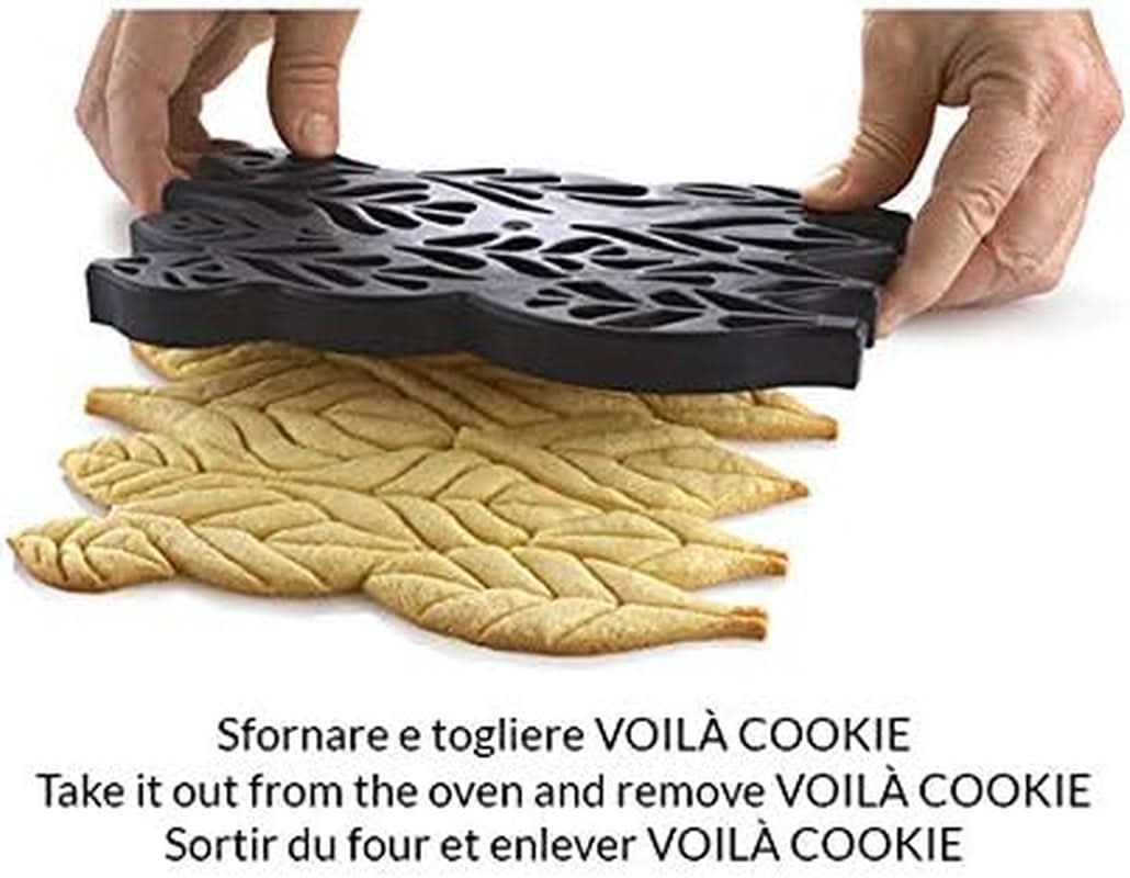 Silikomart, Voila Cookie Leaves, 240mm X 150mm, altezza 20mm Cucina Naty Shop