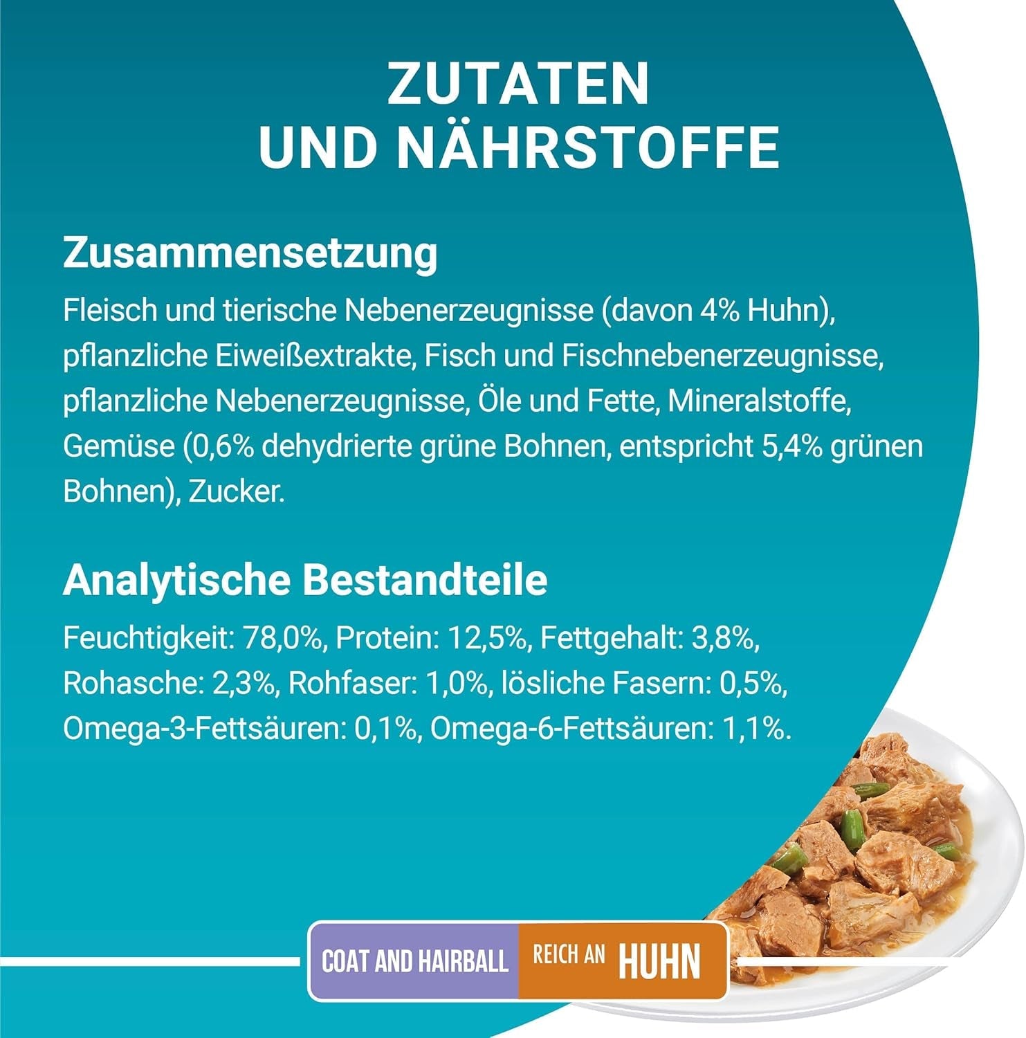 PURINA ONE Cappotto e Palla di Pelo Cibo per Gatti Umido in Salsa con Pollo, Confezione da 26 (26 x 85 g)