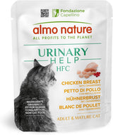 Almo Nature HFC Urinary Help - Nassfutter für Katzen - Unterstützung für die Harnwege - Hühnerbrust & Cranberries - Human Grade, Monoproteico, Senza Glutine - 24x50g
