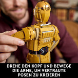 LEGO Star Wars C-3PO B, Droide costruibile, Modello da collezionare, costruire ed esporre, Idea regalo nostalgica per adulti e fan, Pezzo da collezione, Fantasy Playset 75398 Building Sets Besuche den LEGO-Store