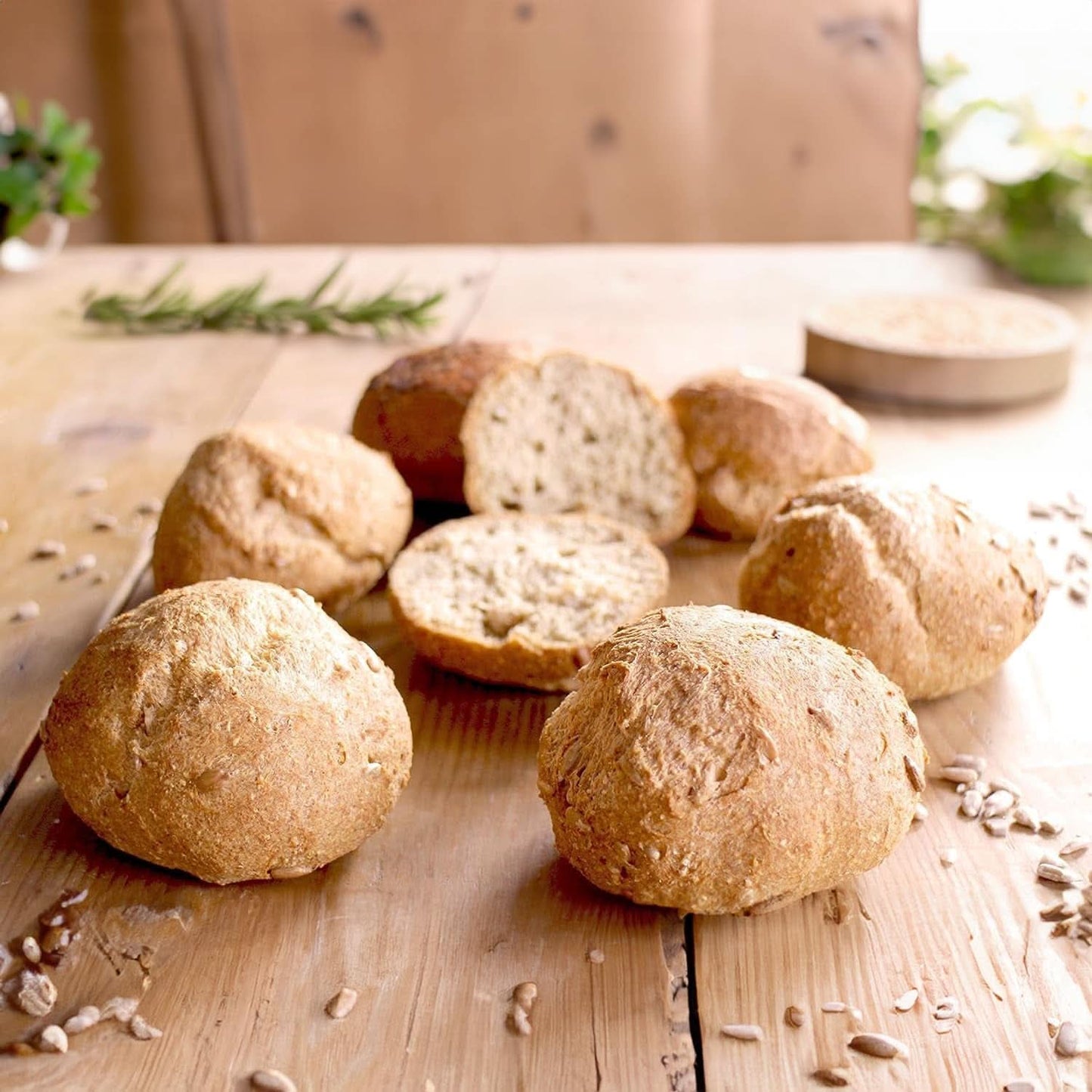 MISCELA PER PANE LOWER CARB, alternativa al pane proteico cheto, vegano e senza glutine senza soia e cereali Naty Shop Kitchen