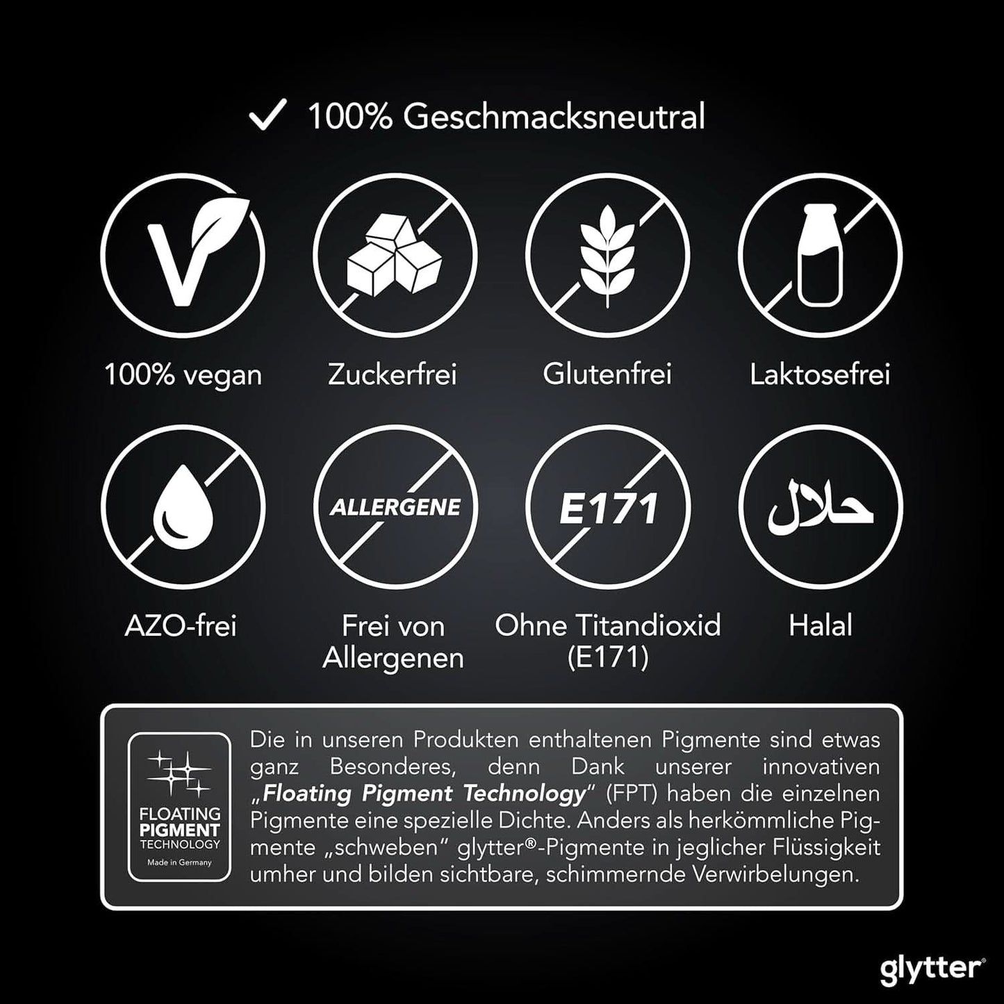 Glitter commestibili per bevande e liquidi, 10 grammi Naty Shop