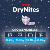 Pannolini notte HUGGIES Drynites, per bambini 4-7 anni (17-30 kg), 30 pezzi Naty Shop