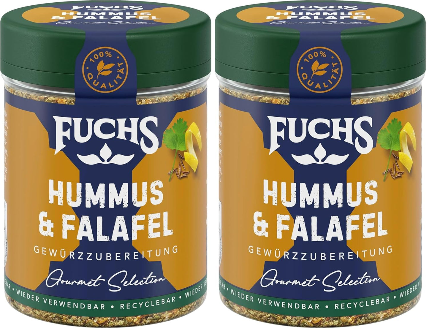 Fuchs Spices Gourmet Selection Medio Oriente/Africa - Miscela di spezie per couscous e bulgur Miscela di spezie ricaricabile per condire piatti vegani a base di bulgur 55g