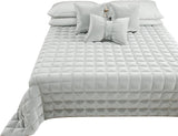 PETTI Artigiani Italiani - Copriletto singolo, copriletto double face, copriletto primaverile, blu notte, bianco, 100% Made in Italy Piumini e Trapunte Naty Shop Grigio Letto 140 (240X260 Cm)