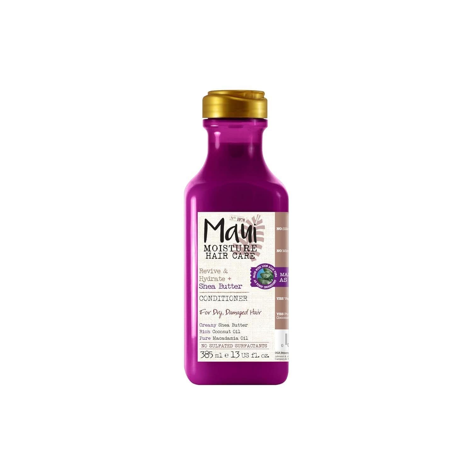 Maui Moisture Revive & Hydrate + Burro di Karitè, Shampoo o Balsamo, Balsamo per Doccia e Bagno da 385 ml Naty Shop