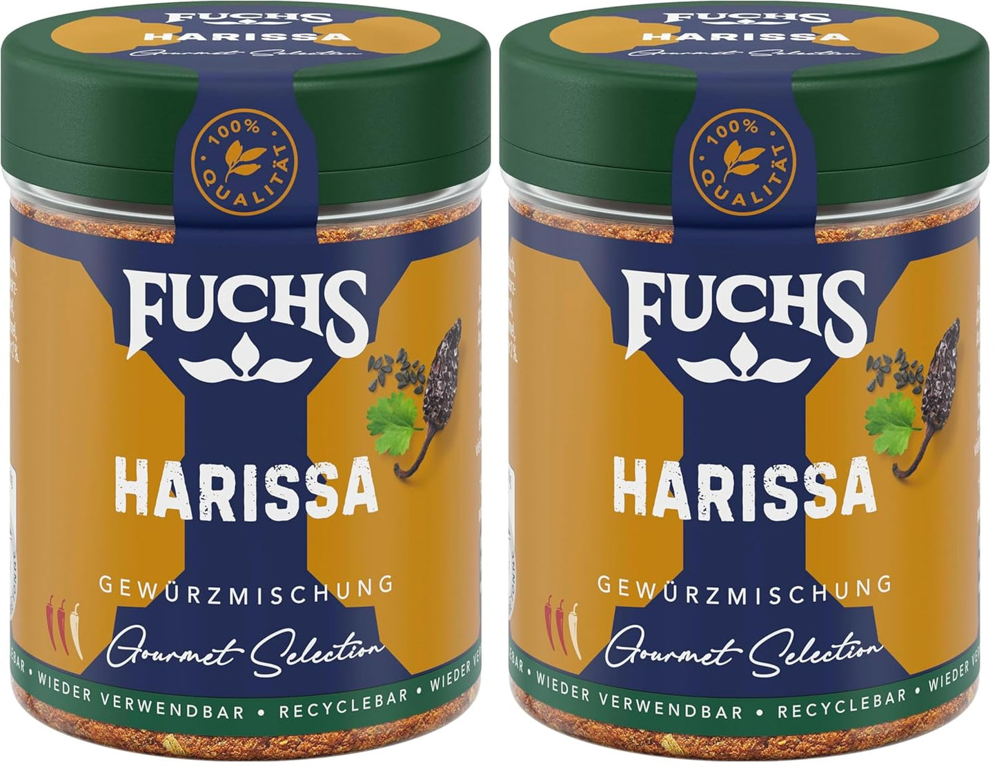 Fuchs Spices Gourmet Selection Medio Oriente/Africa - Miscela di spezie per couscous e bulgur Miscela di spezie ricaricabile per condire piatti vegani a base di bulgur 55g