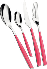 BUGATTI Glamour, Set Posate per 6, 24 Pezzi Acciaio Inox 18/10 Naty Shop Rose Paradise