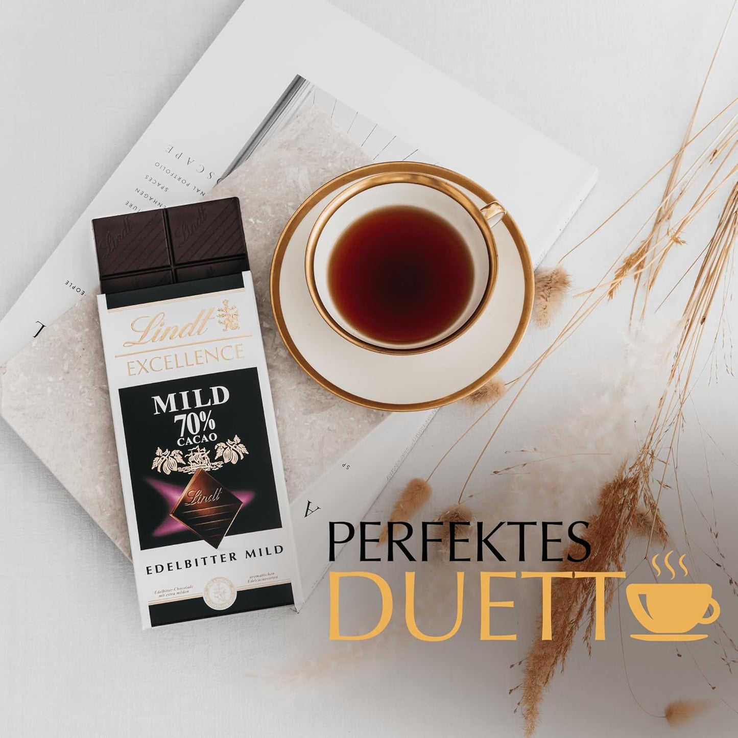 Lindt Excellence 78% Cocoa Bar - Barretta vegana al cacao Intensity Persistence 100g Regalo ideale