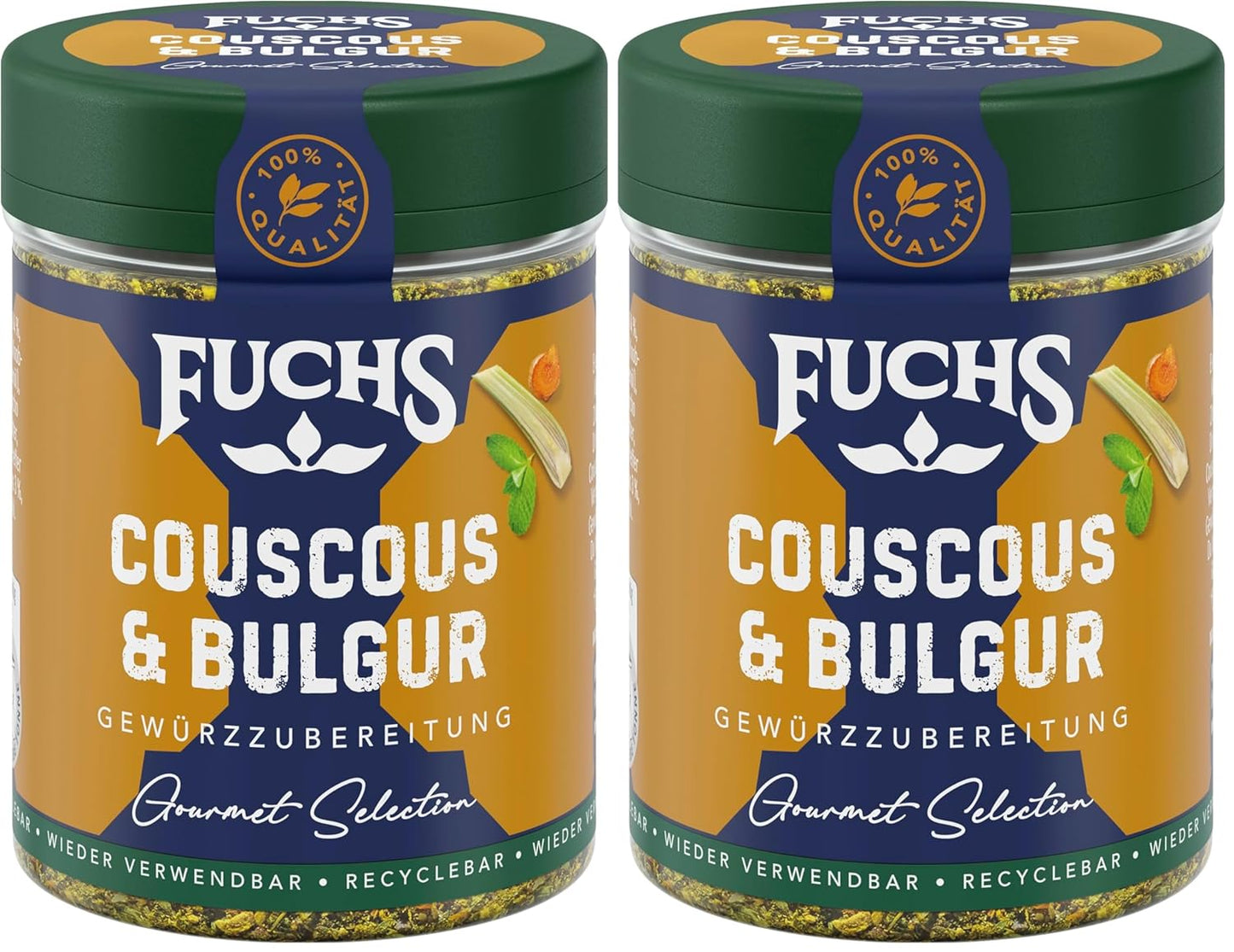 Fuchs Spices Gourmet Selection Medio Oriente/Africa - Miscela di spezie per couscous e bulgur Miscela di spezie ricaricabile per condire piatti vegani a base di bulgur 55g