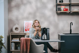 Melitta Look Therm - Macchina per caffè espresso con filtro, caraffa termica e serbatoio dell'acqua rimovibile, per un massimo di 10 tazze di caffè, nera