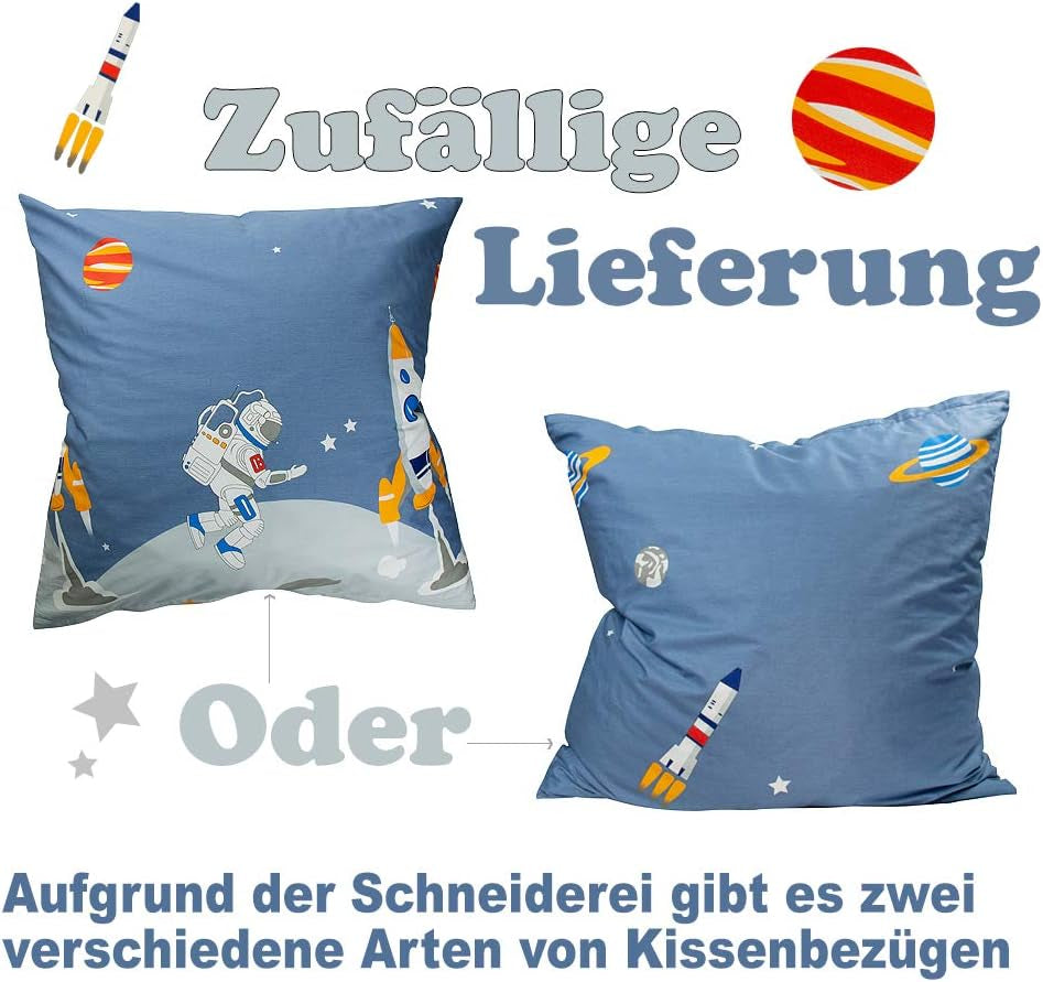 Biancheria letto per bambini ragazzi con varie fantasie, 100% cotone Biancheria letto - bambini Naty Shop