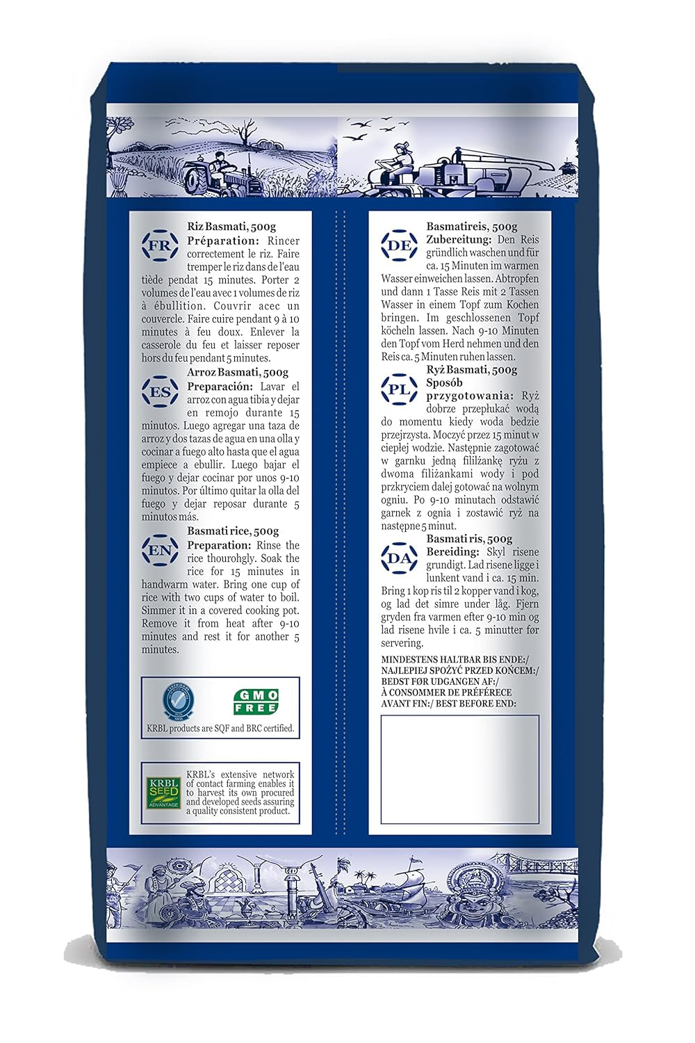 Riso Basmati Premium INDIA GATE – Riso aromatico a grana lunga fine proveniente dall'India, a grana lunga fine (1 x 500 g)