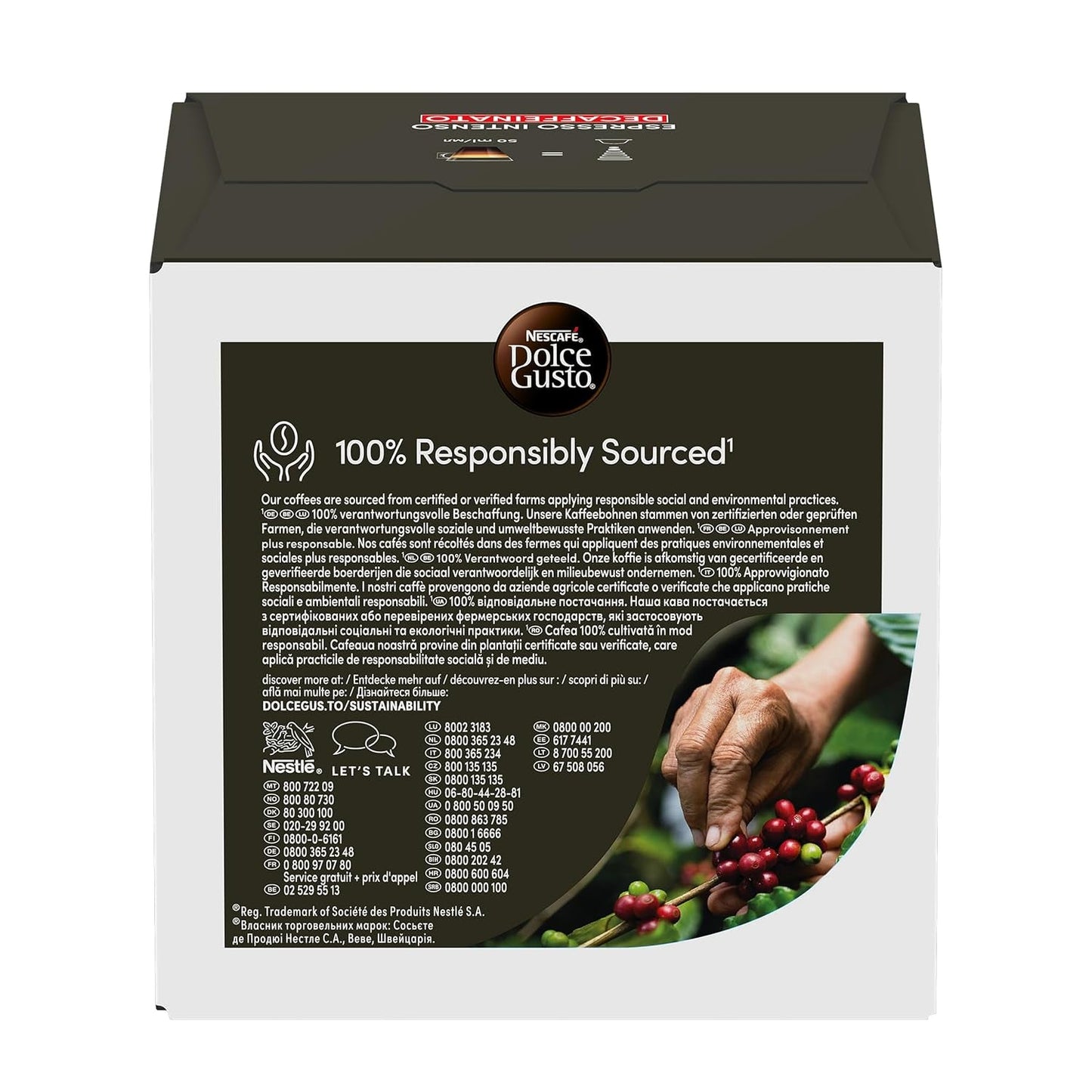 Nescafé Dolce Gusto Café Dolce Gusto Espresso Intenso Desc. | Nestlé Pack 3 Kisten Mit 18 Kapseln,Die Jewells 16 Einheit(3er Pack)
