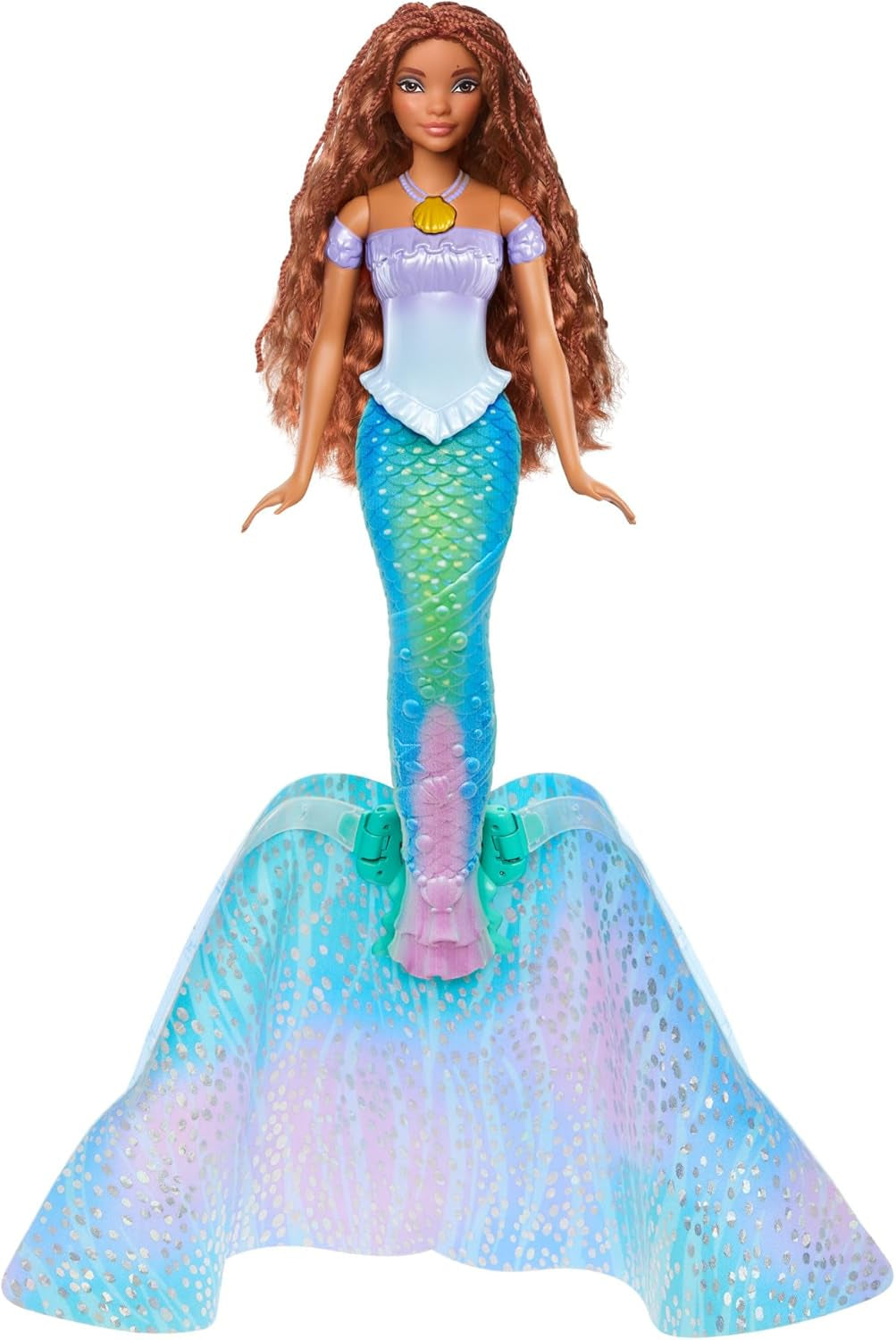 Mattel Disney Princess Ariel Doll, Ispirata al Film La Sirenetta, Trasformazione: Giocattolo Sirena-Uomo, Giostrina, Regali Disney, Giocattoli di 3 anni, Bambole HLX13 Naty Shop