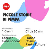 Figura sonora - Piccole storie della Pimpa - Storie e favole sonore per bambini e bambine 1-3 anni - Audible con storie e +, gioco educativo versione italiana Bebe Toys Naty Shop