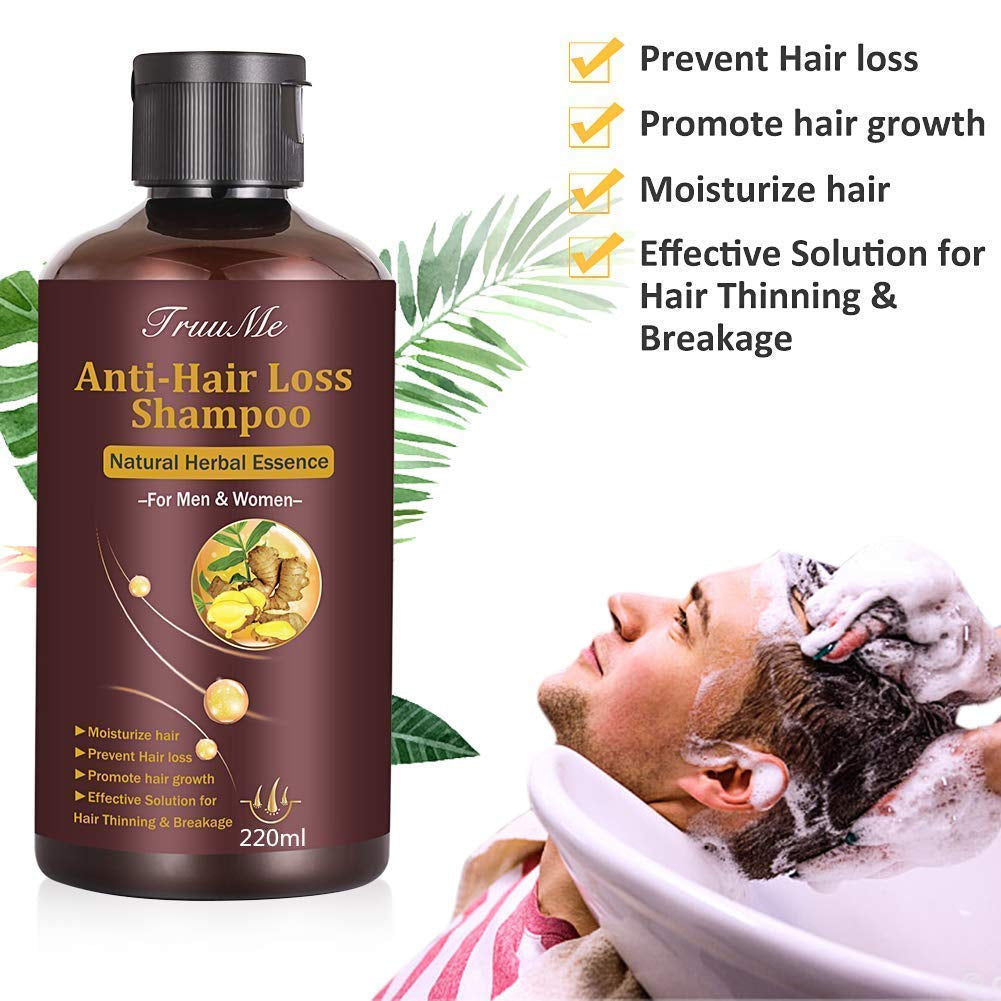 Shampoo per la crescita dei capelli, Shampoo anticaduta, Shampoo per la caduta dei capelli, Shampoo alle erbe naturali per una crescita più rapida dei capelli, Lozione Naty Shop Hair Care
