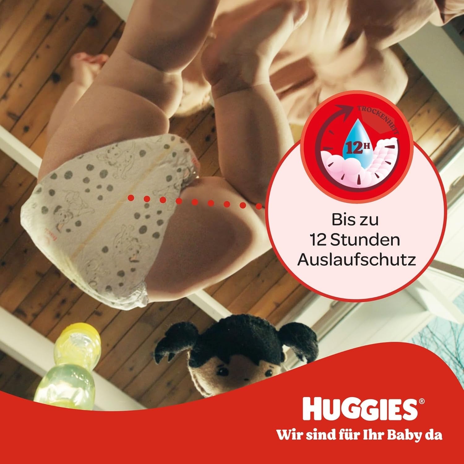 Pantaloni Disney Huggies Little Movers, taglia 6, 96 pezzi (2 x 48), scatola mensile