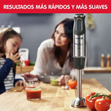 DD6558 DD655810 Quickchef Tauchmixer 3 in 1, tecnologia Powelix, 3 ripiani, acciaio inox, acciaio/nero Kitchen Naty Shop