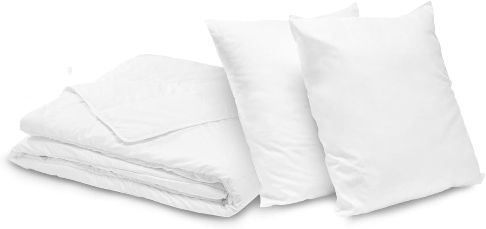 Bleu Calin Home Collection Pacchetto trapunta 'Caline' per 2 persone 220X240 Cm con 2 cuscini 60X60 Cm, Bianco Piumini e Trapunte Naty Shop