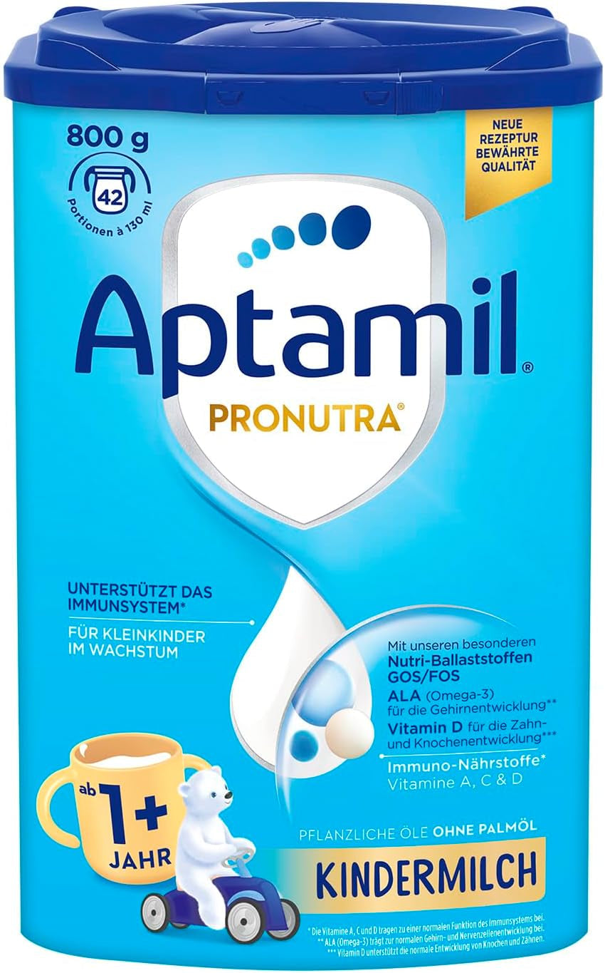 Latte per neonati Aptamil 1, 1 plus o 2 plus - Per bambini in crescita - Senza olio di palma Naty Shop