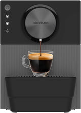 Macchina per caffè espresso compatta Cecotec Cremmaet Cube, 1350 W, sistema di pressatura 10 g, sistema di pre-infusione, 19 bar, sistema di blocco termico, 5 impostazioni di macinatura, pannello di controllo touch
