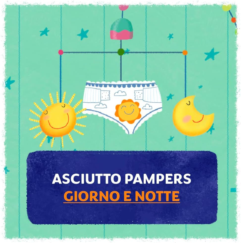 Pannolini Pampers Sun and Moon Midi, taglia 3 (4-9 kg), 120 pannolini