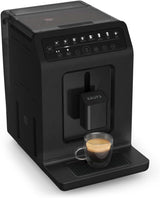 Macchina per caffè espresso automatica Krups EA897B Evidence ECOdesign, funzione automatica espresso e cappuccino, tecnologia Quattro Force, tazze per il latte one-touch, 8 preimpostazioni, sistema del latte, 1450 W
