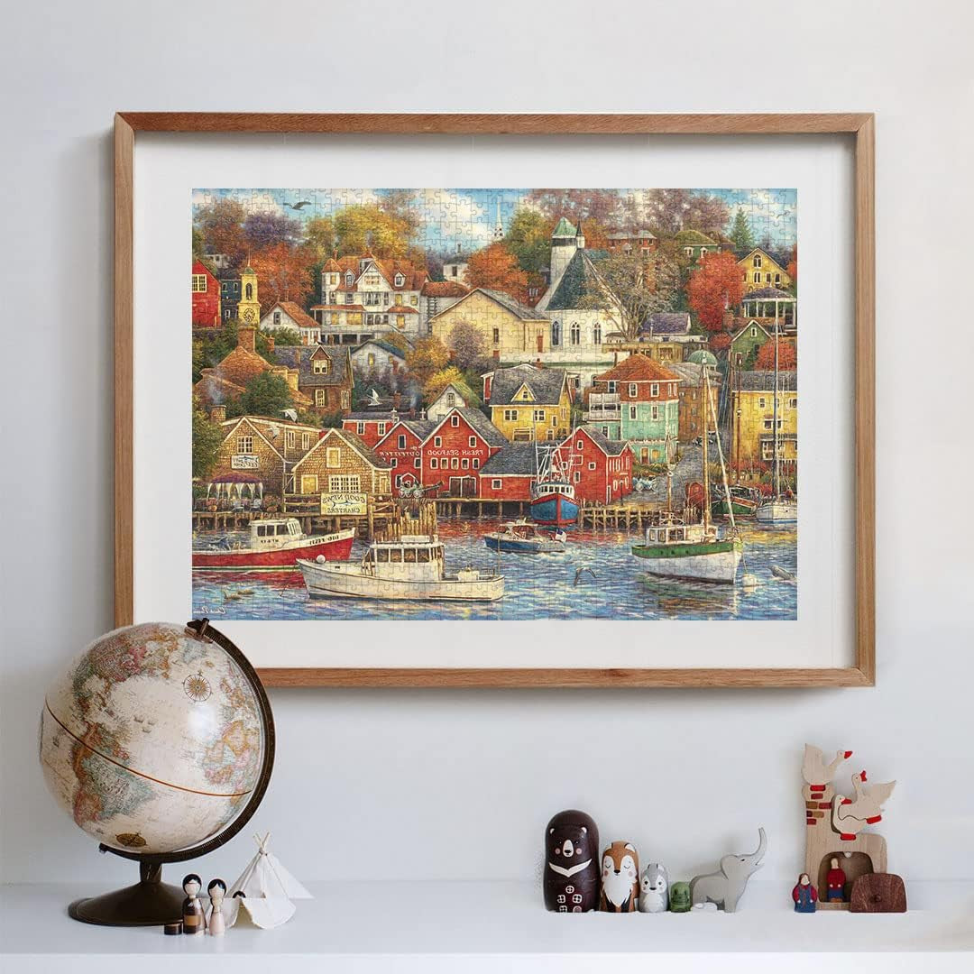 Clementoni - 31685 Collezione Puzzle - Good Times Harbour - Puzzle 1500 pezzi dai 14 anni, puzzle per adulti con oggetti nascosti, gioco di abilità per tutta la famiglia, Puzzle medio Naty Shop