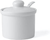 Holst Porcellana AT 216 FA1 Tanica Barile da 0,17 L con Cucchiaio, bianco, 8,5 x 8,5 x 6,5 cm