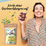 ORIGEENS BIO YERBA MATE CON LIMONE E ZENZERO 200 G - Il tè energizzante I Tè Yerba Mate biologico, non tostato, foglie, senza gambi e polvere