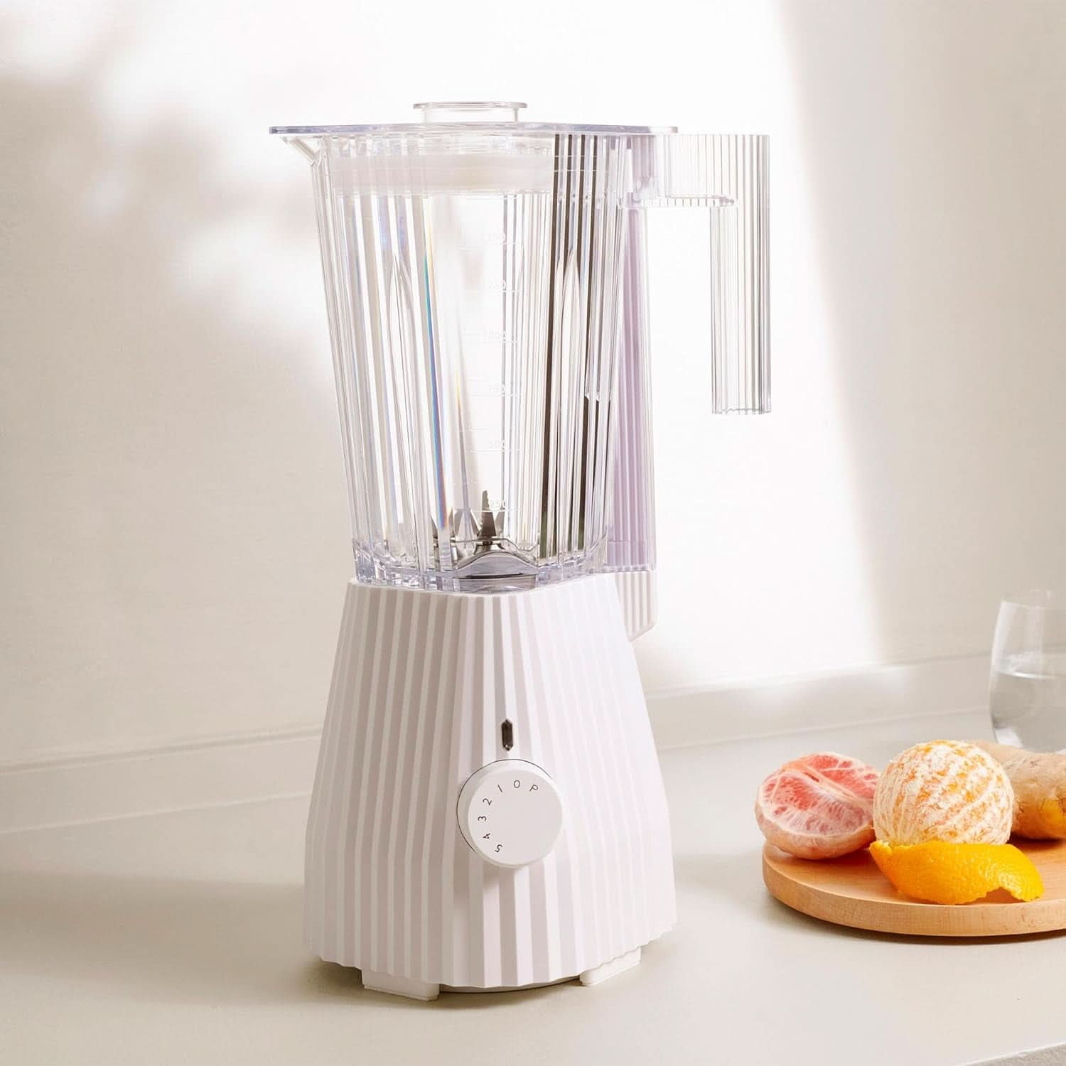 Alessi Plissé MDL09 W - Frullatore con caraffa graduata, resina termoplastica, Cucina Naty Shop