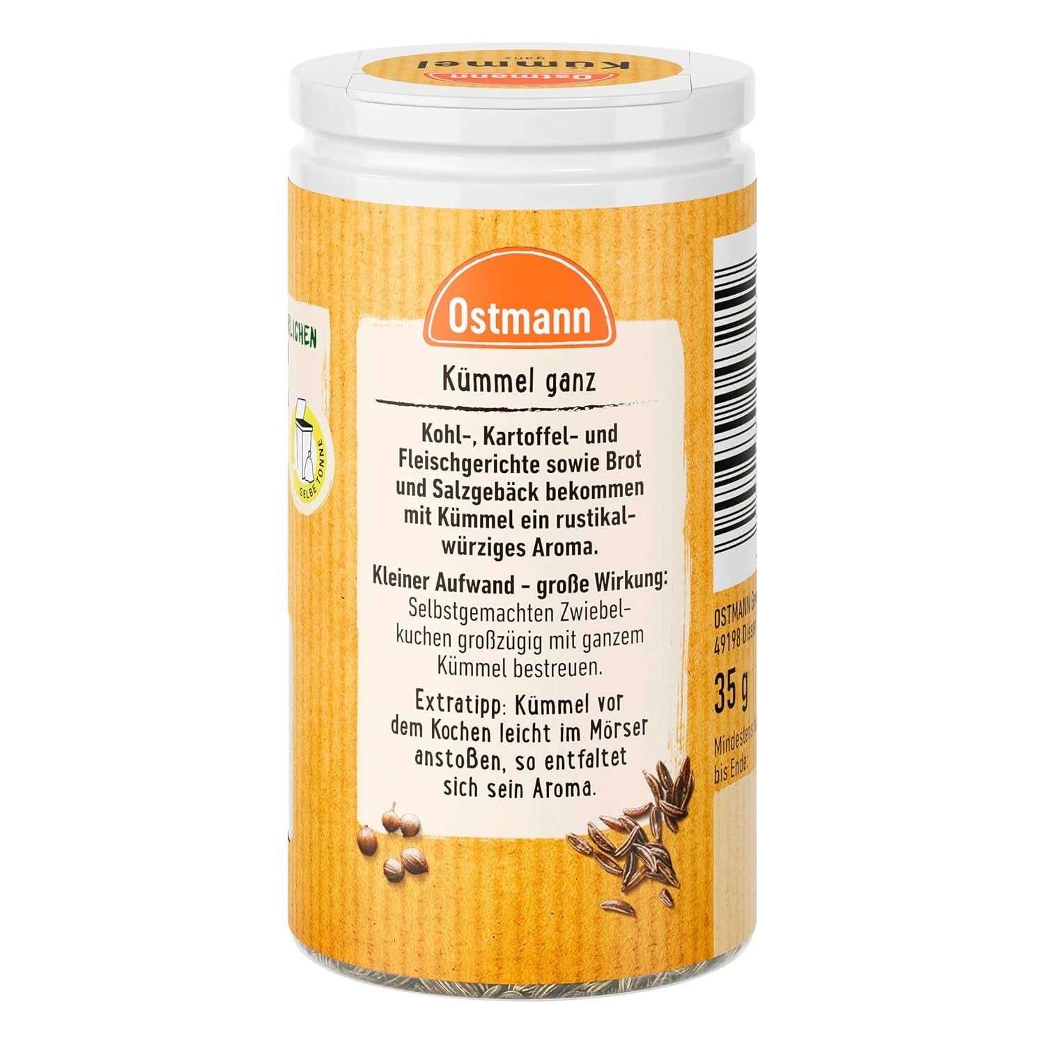 Ostmann - Cumino intero, 35 grammi Condimente Naty Shop