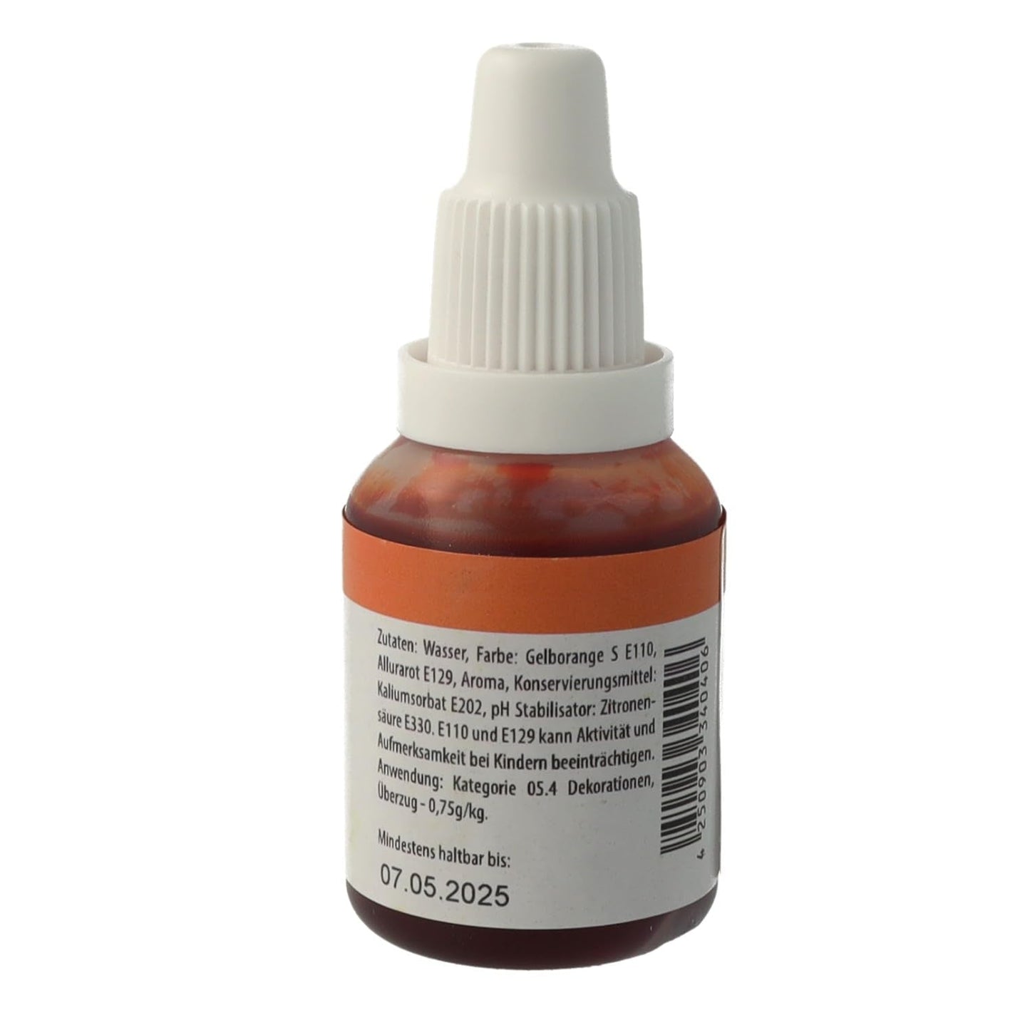 Colorante alimentare Bakeryteam Airbrush Arancione 20ml