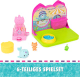 DREAMWORKS GABBY'S DOLLS HOUSE - Set da gioco per camera Deluxe, sala per feste Kitty Narwhale, mobili e accessori a tema, dai 3 anni in su
