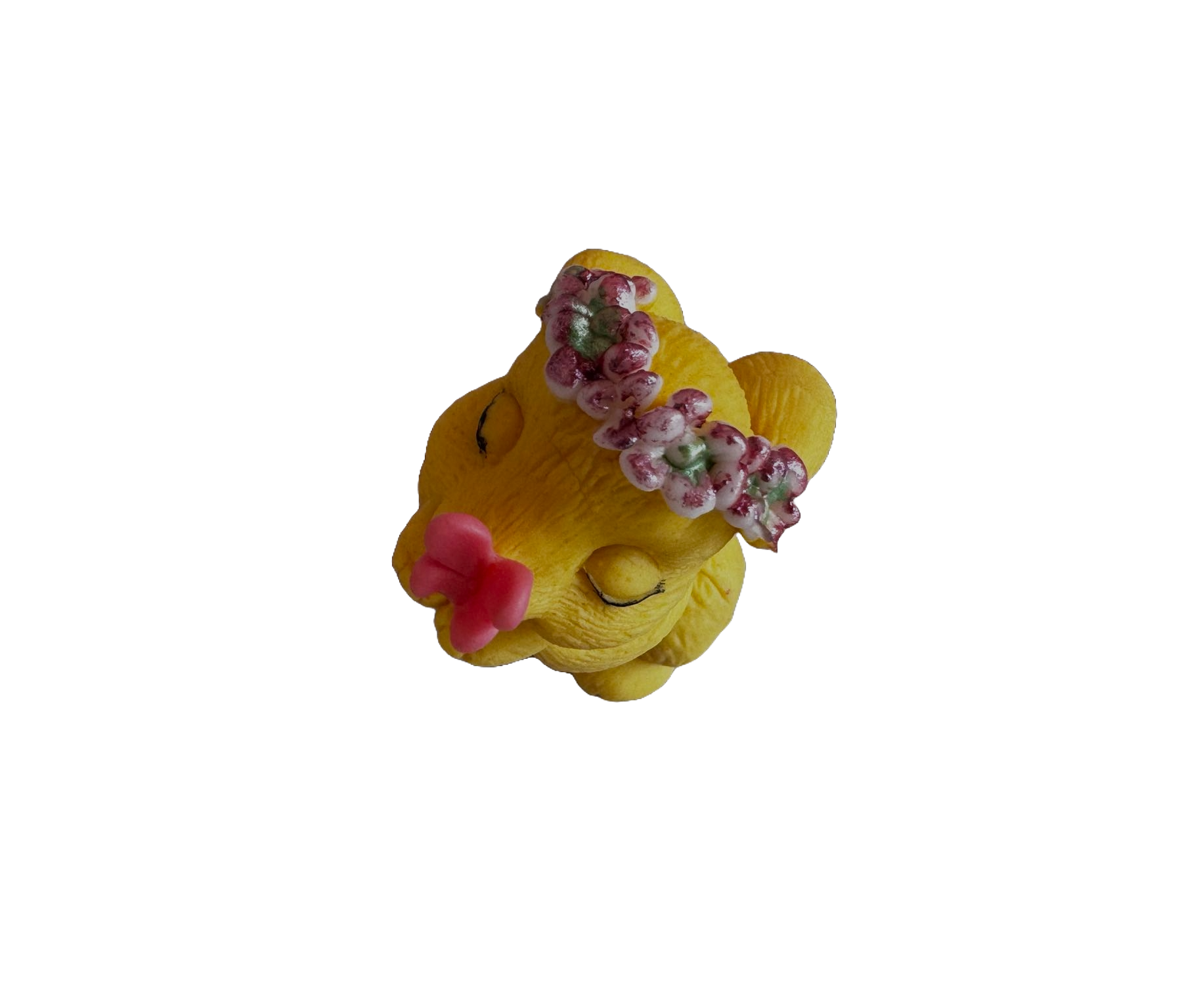 Decorazione commestibile in pasta di zucchero, Coniglio con farfalla. Decorazioni in pasta di zucchero di Naty Shop