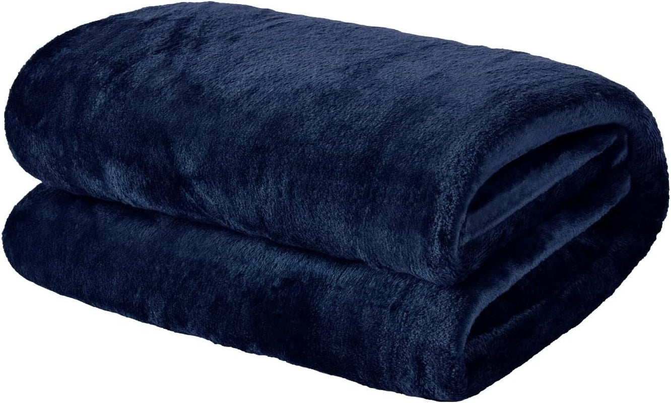 Copriletto in pile ultra morbido di Brentford, grigio argento, matrimoniale grande - 150 x 200 cm Letti e coperte Beuche den Brentfords-Store Blu navy 120 x 150 cm