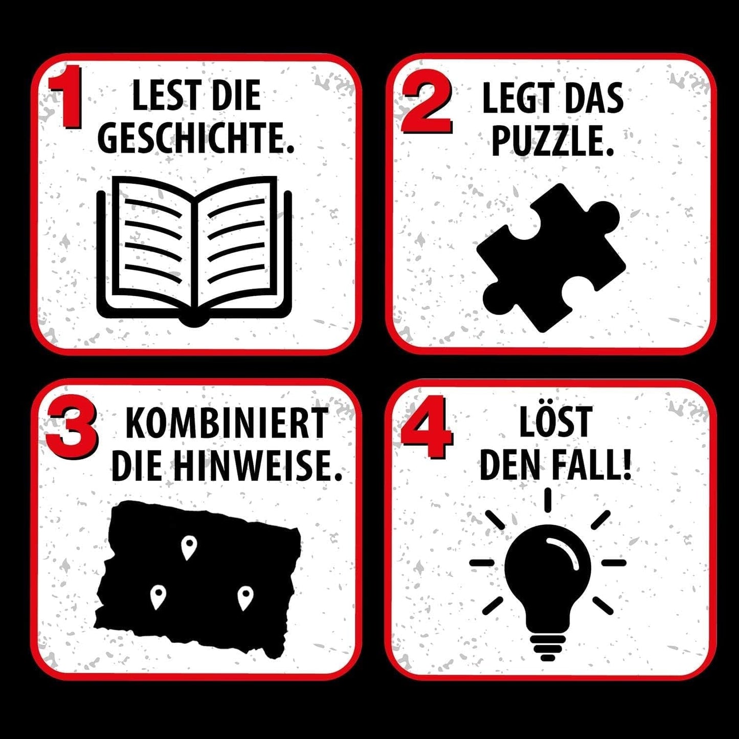 Die Drei??? Bambini - Puzzle del crimine - Attenzione, mostro marino Da KOSMOS 680664, 150 pezzi, Si illumina al buio, Lettura, enigmi, soluzione di enigmi, puzzle da detective per bambini dai 7 anni in su Puzzle Naty Shop