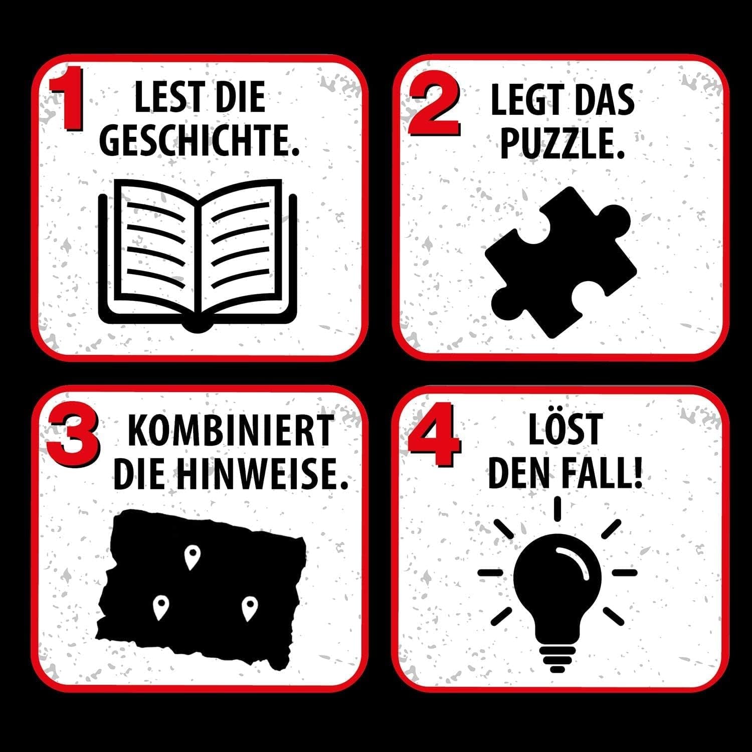 Die Drei??? Bambini - Puzzle del crimine - Attenzione, mostro marino Da KOSMOS 680664, 150 pezzi, Si illumina al buio, Lettura, enigmi, soluzione di enigmi, puzzle da detective per bambini dai 7 anni in su Puzzle Naty Shop