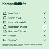 di Amazon Lungo Aluminium-Kaffeekapseln, compatibile con Nespresso, mittelgeröstet, 100 Stück (5 Packungen mit je 20 Stück) – Rainforest Alliance zertifiziert
