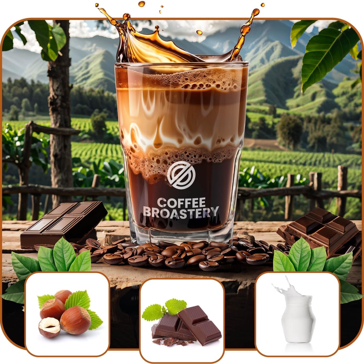 Set di caffè in grani 2x1kg 2000g | Brasile Mogiana | Caffè brasiliano | Caffè speciale | Appena fritto | Torrefazione artigianale del caffè