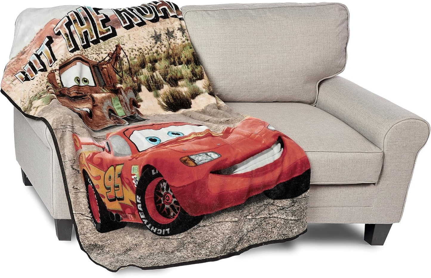 Lag3 Coperta da tiro Cars Micro Raschel Coperta da tiro, Poliestere, On The Street, 46" X 60" Letti e coperte Northwest