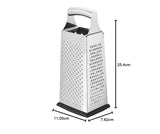 Peeler Naty Shop robusta grattugia quadrata in acciaio inox con base antiscivolo