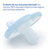 Philips AVENT Soothie - Succhietto senza BPA per bambini da 0 a 6 mesi, blu/azzurro (modello SCF099/21)