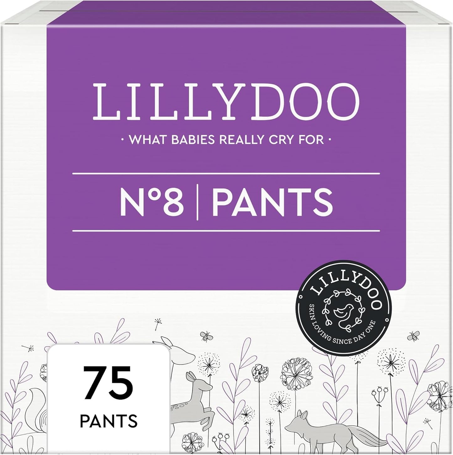 Pantaloni skin friendly LILLYDOO taglia 5 (12-17 kg) scatola mensile (105 pezzi)
