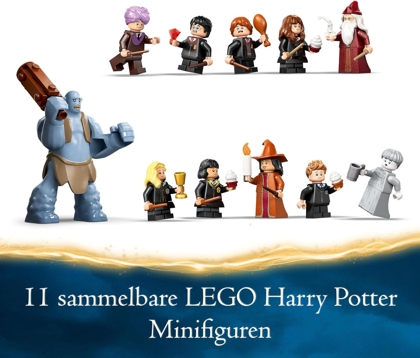 LEGO Harry Potter Castello di Hogwarts: La Sala Grande, giocattolo da collezione con 11 minifigure tra cui Hermione Granger, regalo magico per ragazzi e ragazze 76435 Set da costruzione Besuche den LEGO-Store