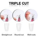 MWOOT 3 Pezzi Pinze Per Unghie Finte Pinze Per Unghie Acriliche, Punte Per Unghie In Acciaio Inossidabile Taglierina Trimmer Strumento Per Manicure Per Unghie In Gel Artificiale Acrilico