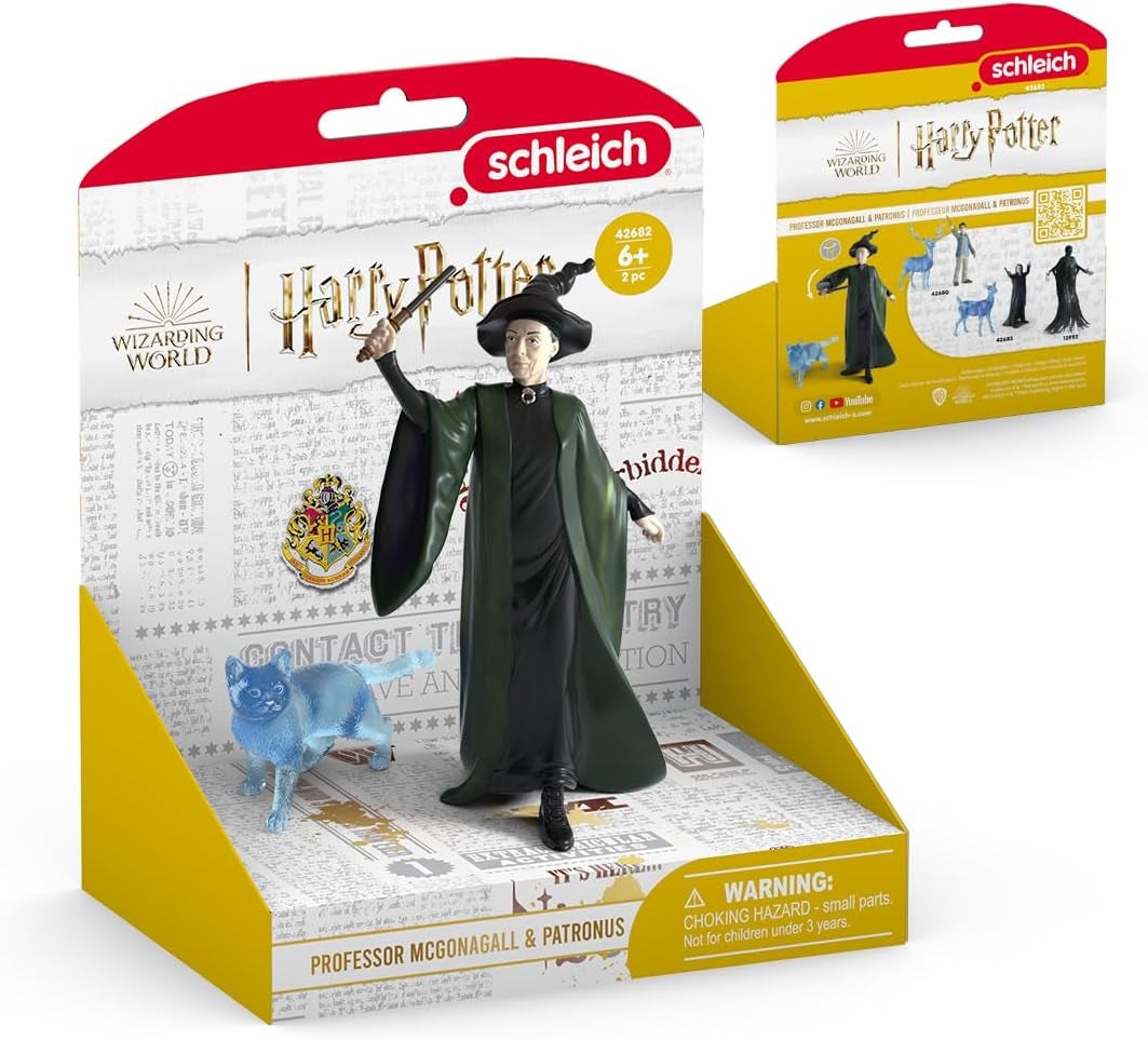 Schleich 42682 Professoressa McGranitt e Patronus, Dai 6 anni, HARRY POTTER - Personaggio da gioco, 16 X 11 X 18 cm Action figures Naty Shop