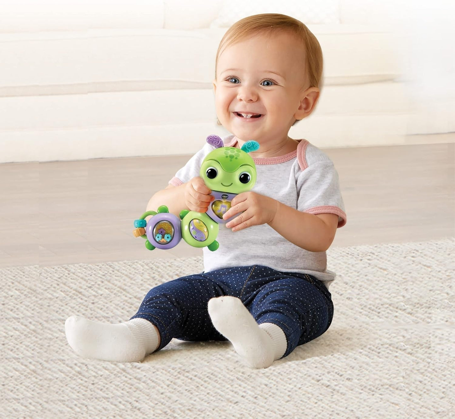 VTech Bruco Divertente che Gira - Campanello interattivo che parla e canta e giocattolo per abilità motorie - Per 6-24 mesi Giocattoli per bambini Naty Shop
