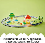 LEGO DUPLO Town Treno Avventura Interattivo, Playset con luci e suoni per il gioco di ruolo, Consente ai bambini di 2 anni di costruire binari, Giocattolo educativo prescolare 10427 Set da costruzione Besuche den LEGO-Store